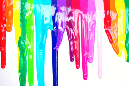 various colors of paint
