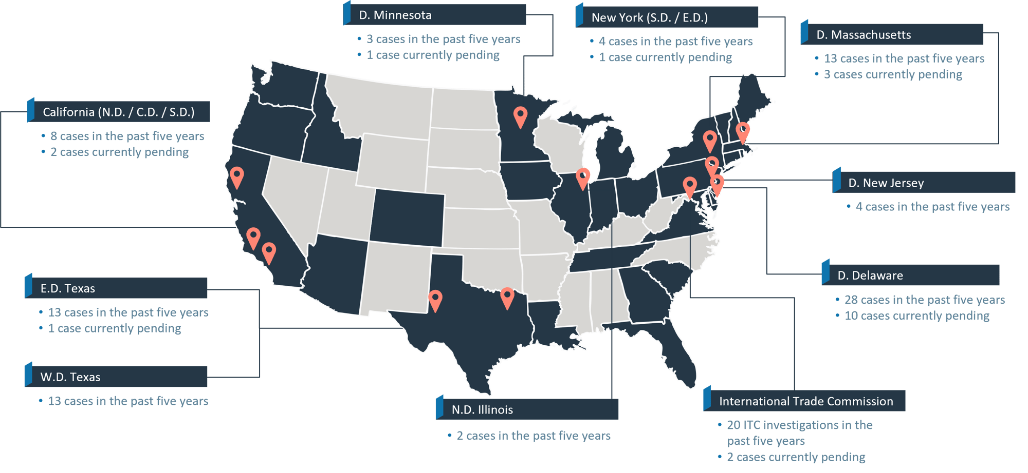 IP Litigation Map July 2025