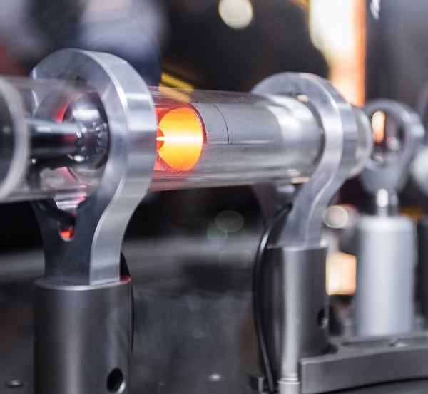 a laser in a tube