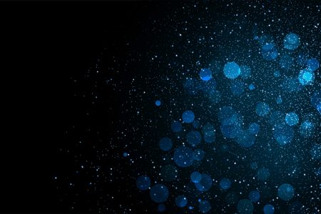 black background with blue dots